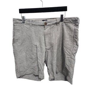 J. Crew Gramercy Mens Chino Shorts Size 36 Gray Cotton Flat Front Casual Classic